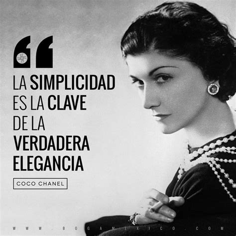 elegancia frases de coco chanel|Coco Chanel slogan.